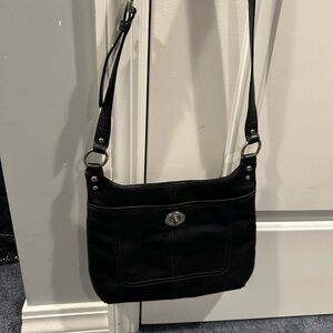Coach Black Leather Crossbody Bag